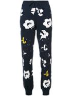 Barrie Graphic Print Cuffed Joggers - Blue
