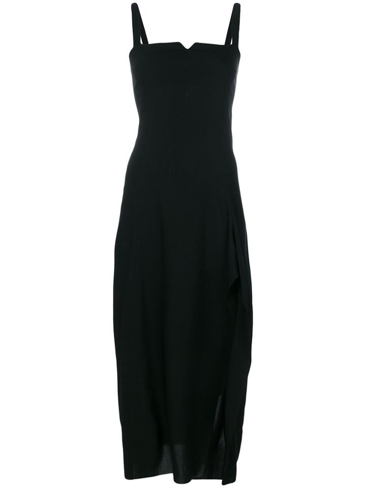 Isabel Benenato Open Back Dress - Black