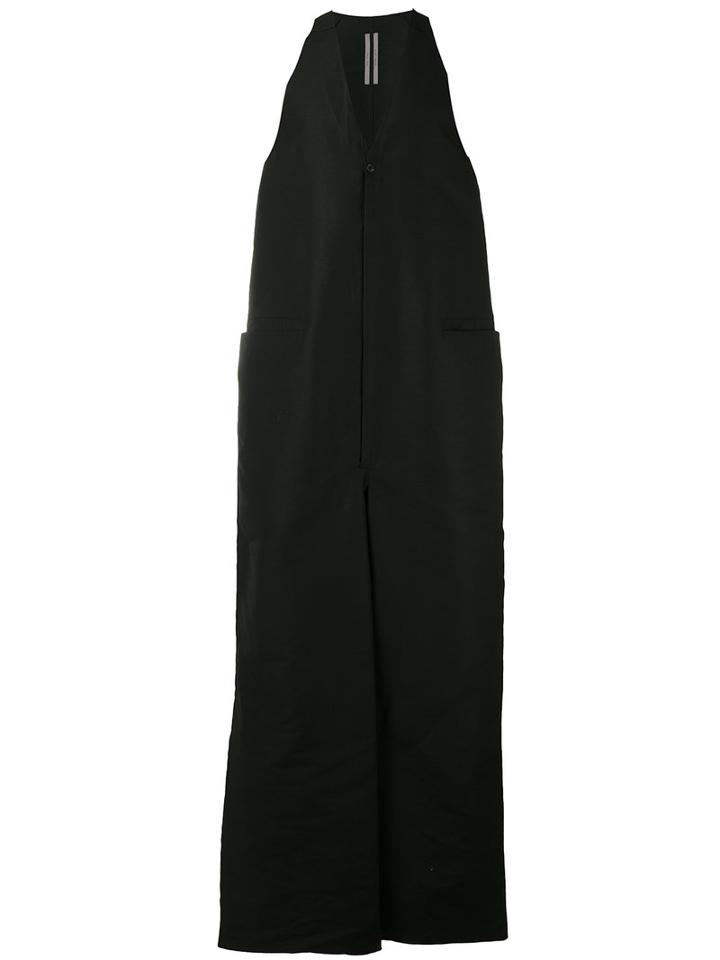 Rick Owens Wide Leg Body Bag Jumpsuit, Men's, Size: 46, Black, Cotton/viscose/polyester