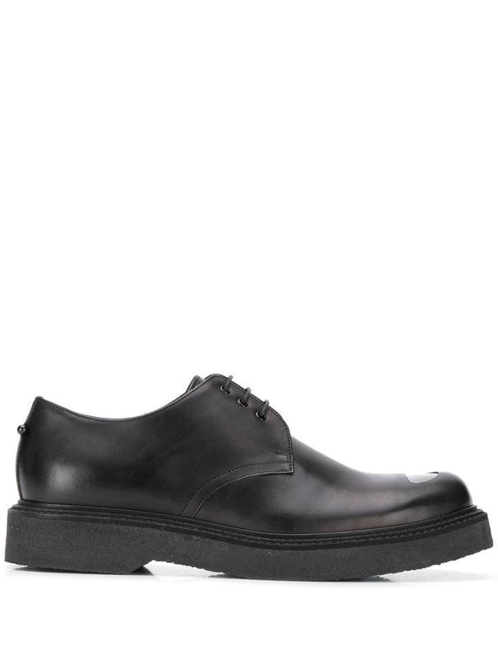 Neil Barrett Metal Toe Derby Shoes - Black