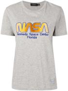 Coach - Nasa Embroidered T-shirt - Women - Cotton - M, Grey, Cotton