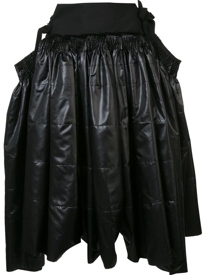 Comme Des Garçons Tricot Midi Full Skirt, Women's, Size: Medium, Black, Polyester/cotton