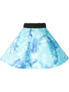 Fausto Puglisi Tie-dye A-line Skirt - Blue