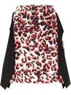 Msgm Leopard Print Skirt, Women's, Size: 42, Nude/neutrals, Triacetate/spandex/elastane/polyester