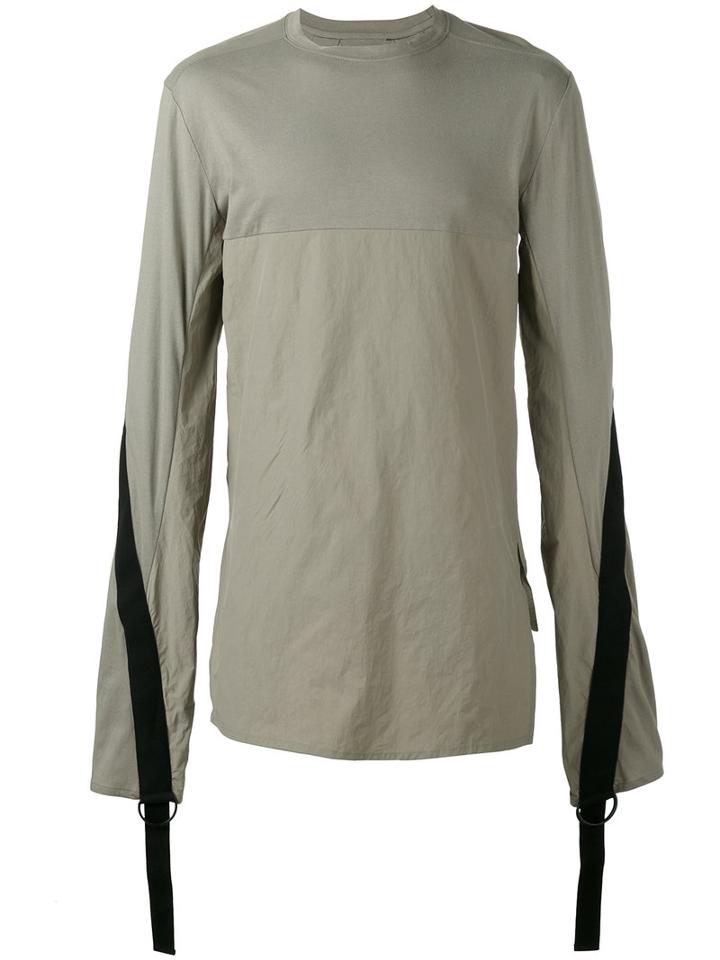 Bmuet(te) - Extra Long Sleeve Strap Sweatshirt - Men - Cotton/nylon - 48, Nude/neutrals, Cotton/nylon