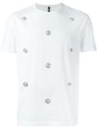 Versus Lion Disque T-shirt, Men's, Size: S, White, Cotton