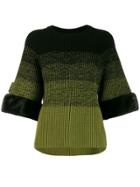 Fendi Gradient Knitted Jumper - Black
