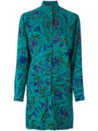 Jean Louis Scherrer Vintage Floral Skirt Suit - Green
