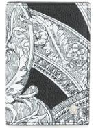 Versace Baroque Print Long Wallet - Black
