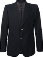 Marc Jacobs Two Button Blazer, Men's, Size: 50, Blue, Viscose/virgin Wool
