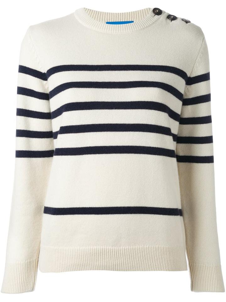 Mih Jeans 'sophia' Breton Sweater, Women's, Size: Large, Nude/neutrals, Cashmere