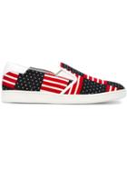 Palm Angels Stars And Stripes Slip On Sneakers