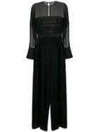 Max Mara Sheer Jumpsuit - Black