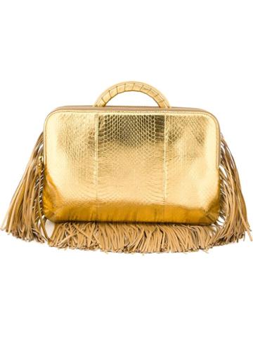 The Volon Fringed Metallic Tote