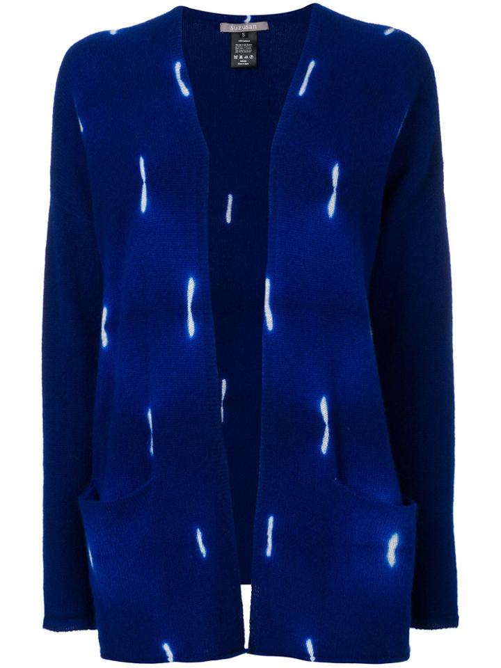 Suzusan Dash Detail Cardigan - Blue