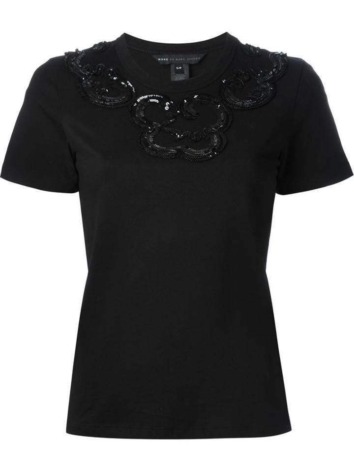 Marc By Marc Jacobs Sequin Detail T-shirt