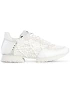 Alberto Premi Mesh Lace-up Sneakers - White