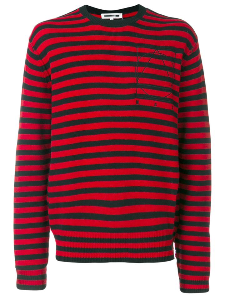 Mcq Alexander Mcqueen Striped Jumper - Red