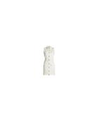 Balmain - Balmain Denimcollarsldress White Cotton - Women - Cotton - 40, Cotton