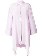 Faith Connexion Oversized Asymmetric Shirt - Purple