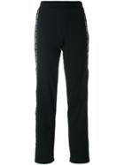 Msgm Brand Stripe Tracksuit Trousers - Black