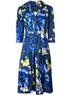 Samantha Sung Audrey Belted Dress - Blue