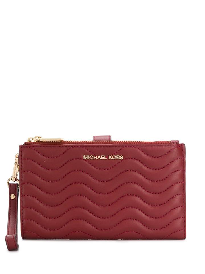 Michael Michael Kors Quilted Continental Wallet - Red