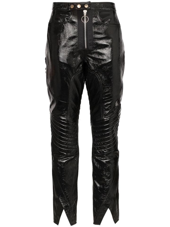 Marques'almeida High-waist Biker-style Trousers - Black