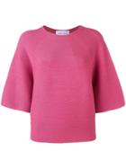 Christian Wijnants Short-sleeve Knit Sweater - Pink