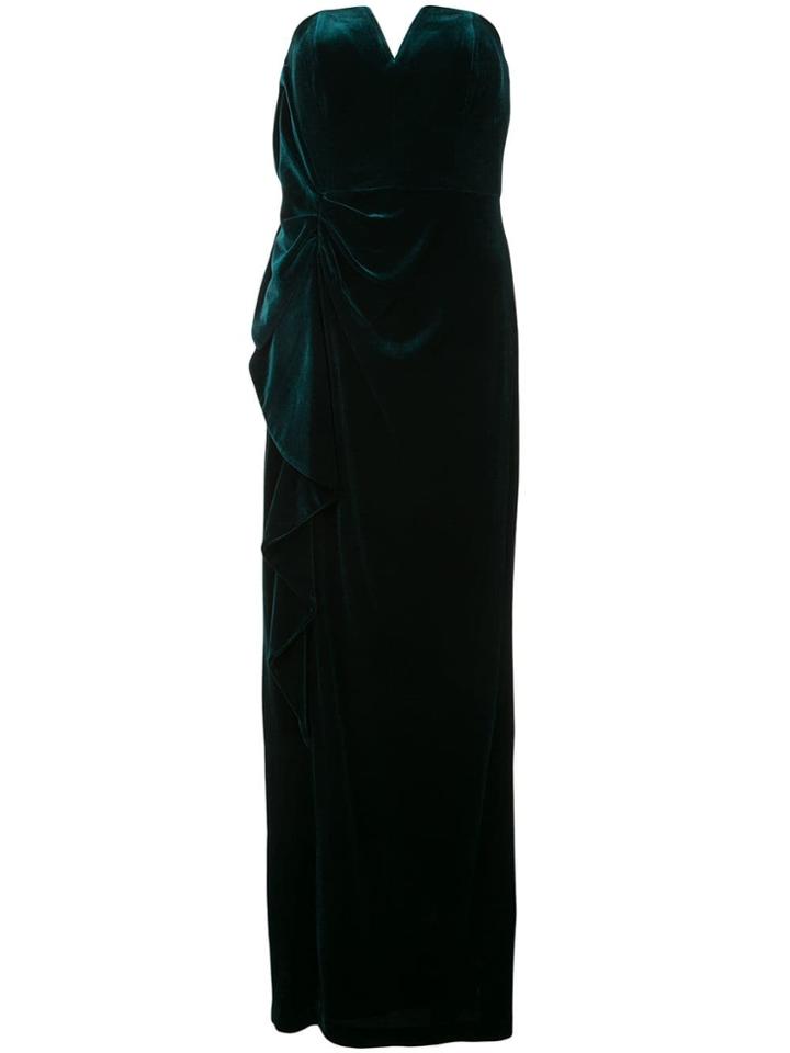 Aidan Mattox Ruched Detail Evening Dress - Green