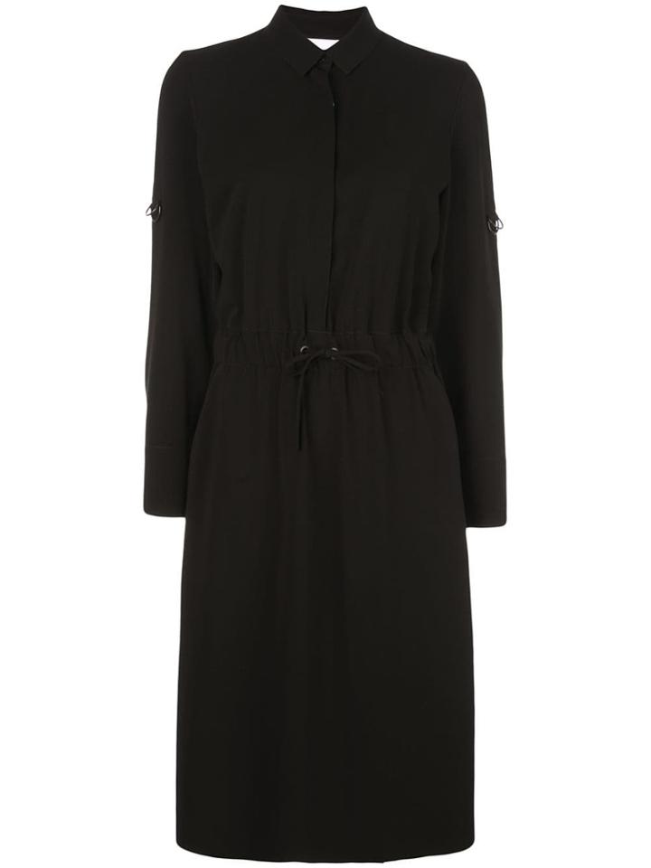 Akris Punto Long-sleeved Shirt Dress - Black