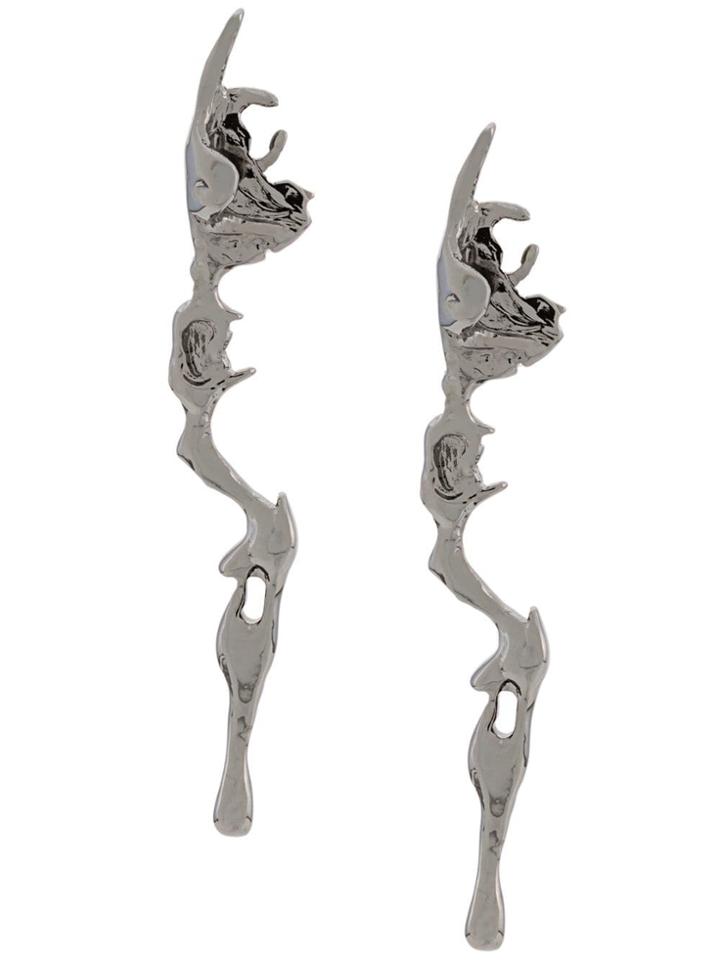 Annelise Michelson Small Lava Earrings - Silver