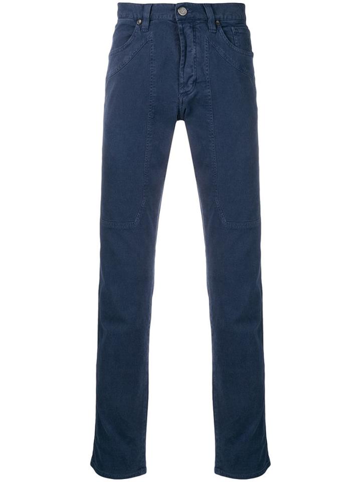Jeckerson Straight Leg Trousers - Blue