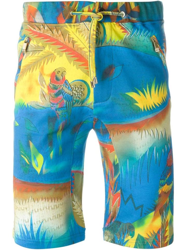 Etro Parrot Print Shorts