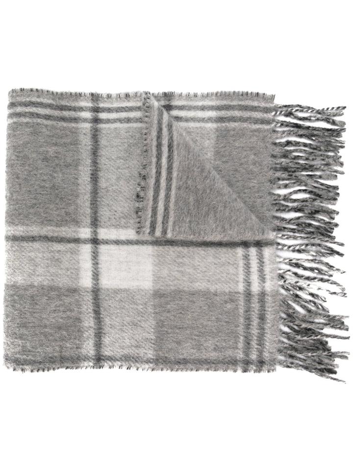 Polo Ralph Lauren Checked Scarf - Grey