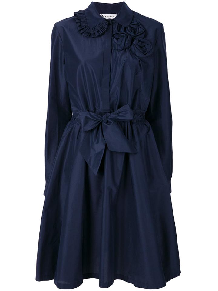 Lanvin Belted Shirt Dress - Blue
