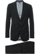 Giorgio Armani Two Piece Suit, Men's, Size: 52, Black, Acetate/cupro/viscose/virgin Wool
