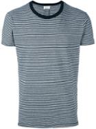 Saint Laurent 'punk Rock' Striped T-shirt, Men's, Size: Small, Grey, Cotton