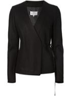 Maison Margiela Marginal Wrap Jacket, Women's, Size: 38, Black, Polyamide/wool