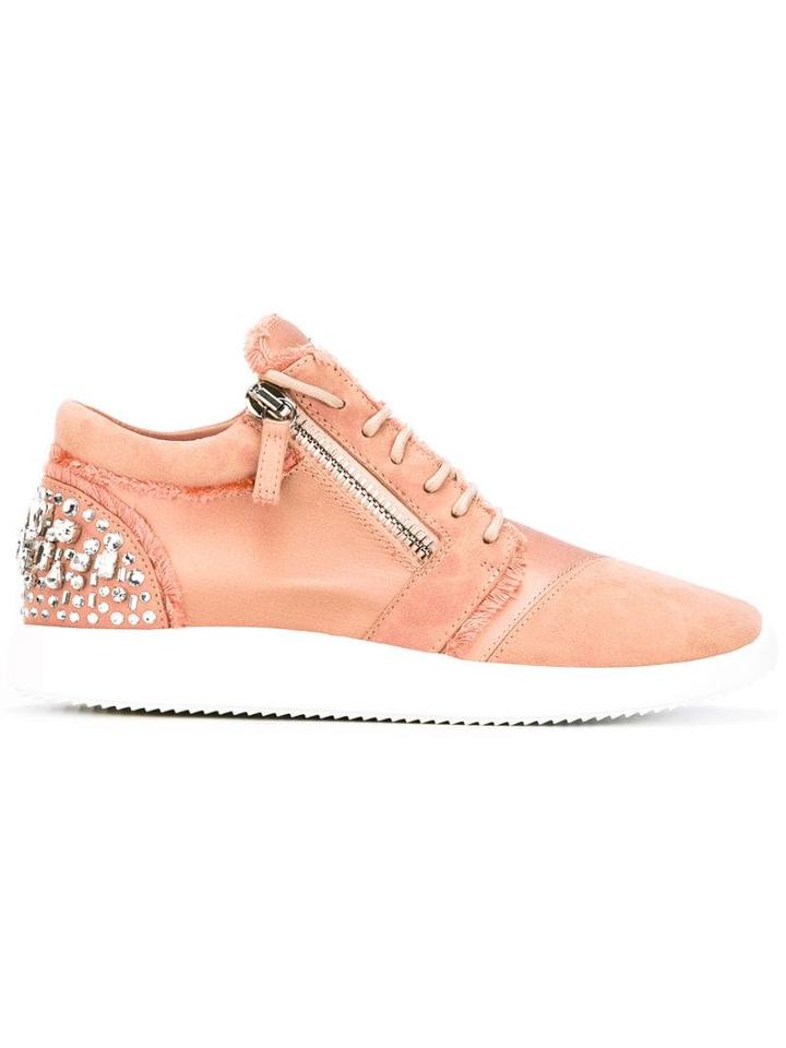 Giuseppe Zanotti Crystal Embellished Sneakers - Pink