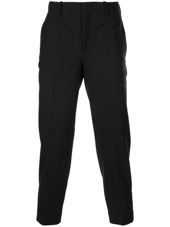 Neil Barrett Cropped Formal Trousers - Black