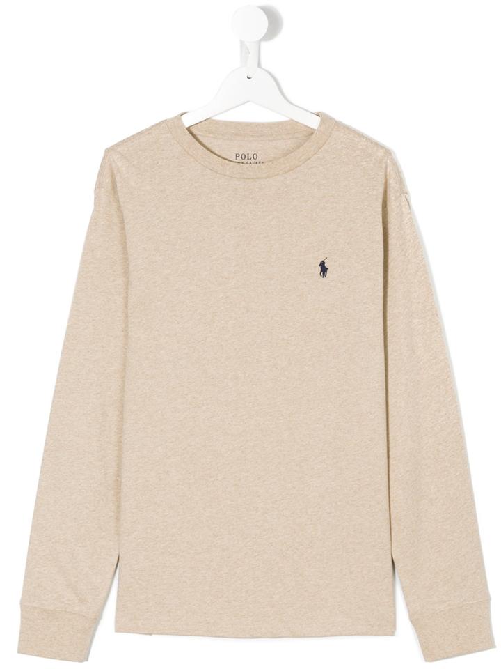 Ralph Lauren Kids Classic Knitted Top - Nude & Neutrals