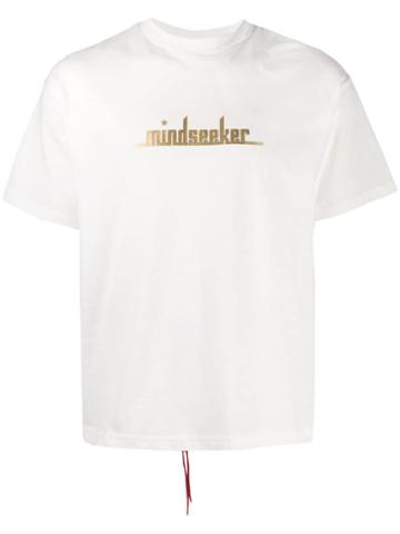 Mindseeker Logo Print Crew Neck T-shirt - White