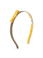 Fendi Kids Ff Logo Headband, Girl's, Brown