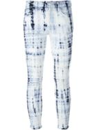 J Brand Capri Tie Dye Jeans, Women's, Size: 25, Blue, Cotton/polyester/spandex/elastane