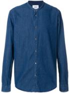 Dondup Mandarin Collar Denim Shirt - Blue
