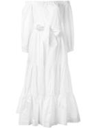 Erika Cavallini - Off-the-shoulder Dress - Women - Cotton - 42, White, Cotton