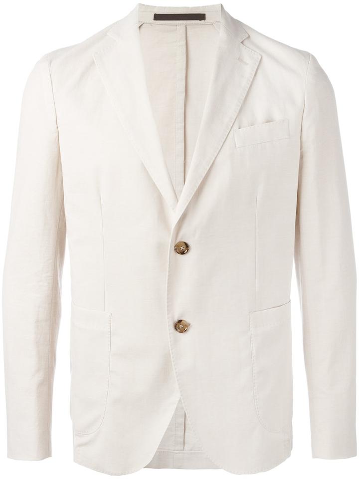 Eleventy Two Button Blazer, Size: 54, Nude/neutrals, Cotton/spandex/elastane/acetate/pbt Elite