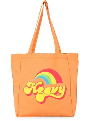 Hysteric Glamour Rainbow Print Shopper Bag - Yellow & Orange