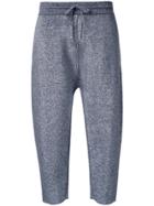 Jil Sander Cropped Track Pants - Metallic